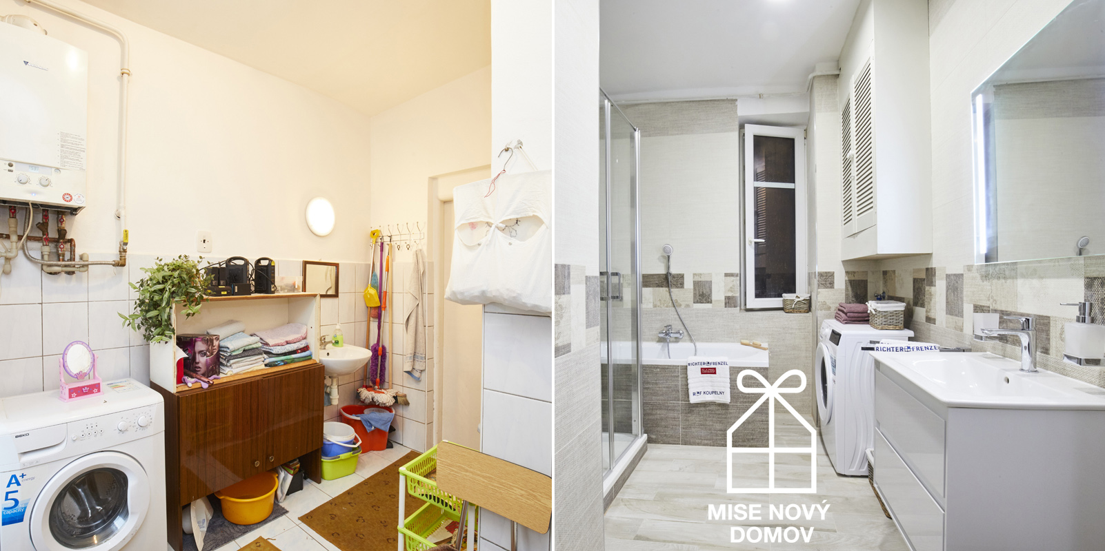 Koupelna z obkladů Next udělala radost celé rodině.