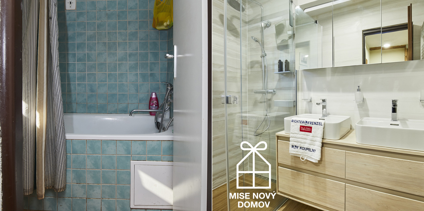 Obklady Boa v nové koupelně pro Tomáše a jeho děti