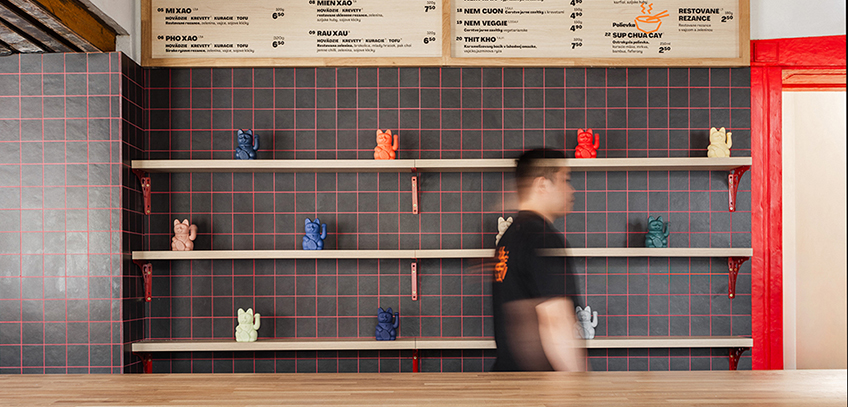 Dlaždice RAKO v restauraci Pho King v Popradě