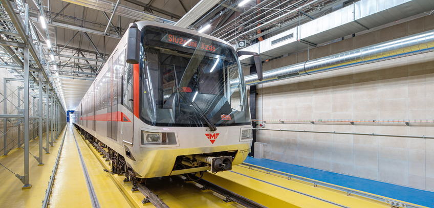 Langlebige Keramikfliesen von RAKO für die Prager U-Bahn-Waschanlage 
