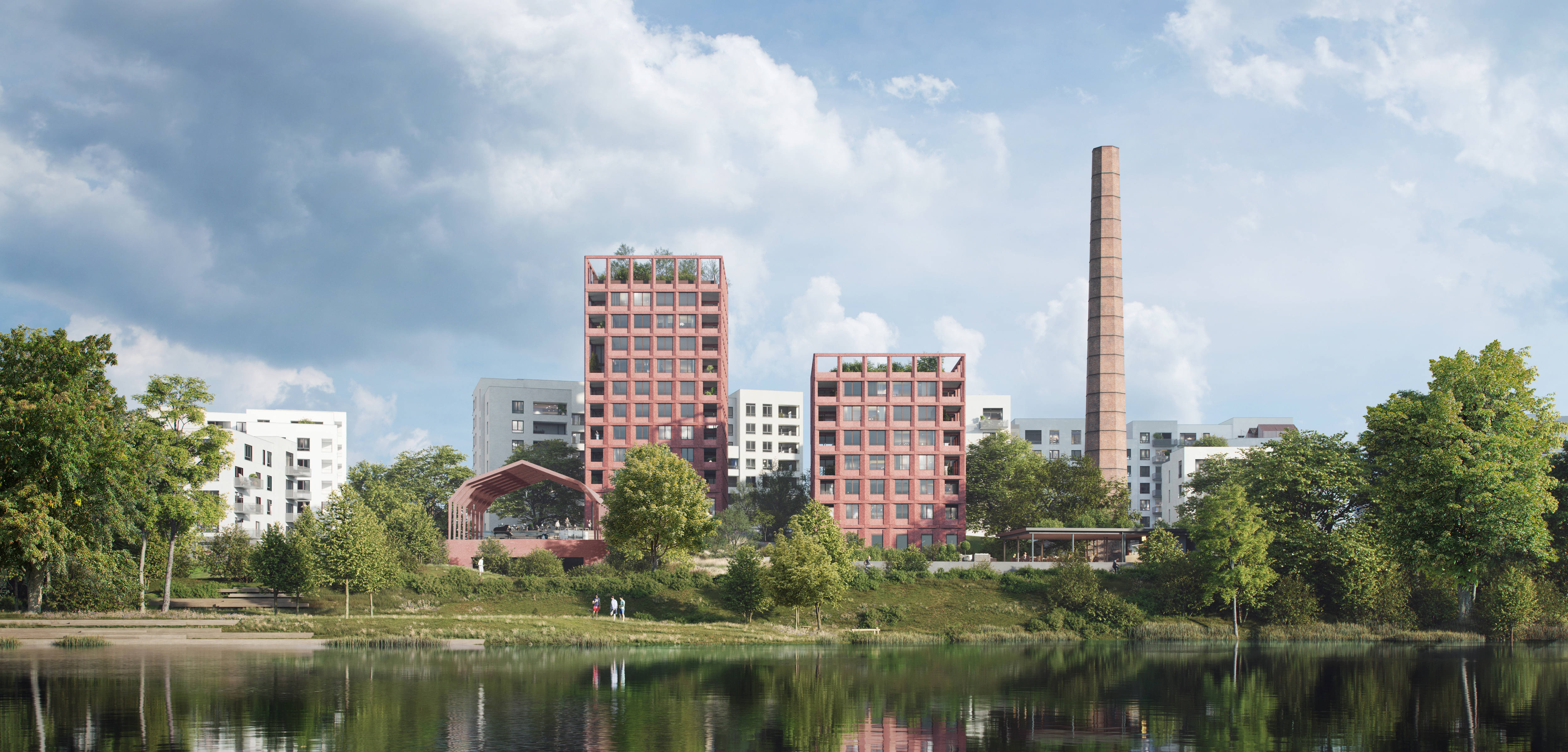 Koupelny v nové čtvrti Modřanský cukrovar