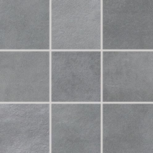 RAKO Extra DAR11724 dlaždice slinutá tmavě šedá 10x10 cm