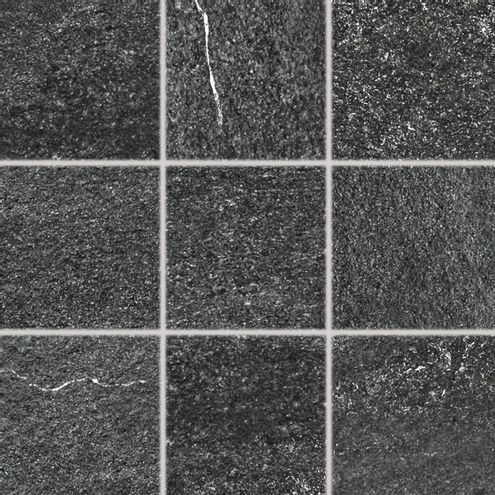 RAKO Quarzit DAR11739 dlaždice slinutá černá 10x10 cm
