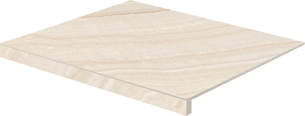 RAKO Onyx DCF64835 schodová tvarovka tmavě béžová 60x53 cm