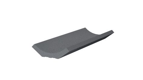 RAKO Taurus Granit TSZEF065 sokl žlábek antracitově šedá 20x7 cm