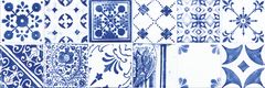 RAKO Majolika WARVE146 wall tile blue 20x60 cm