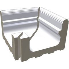 RAKO Pool XPA52023 outside corner Wiesbaden white 24x22,5 cm