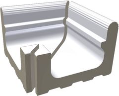 RAKO Pool XPA52023 outside corner Wiesbaden white 24x22,5 cm