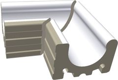 RAKO Pool XPA54023 outside corner Wiesbaden white 24x15 cm