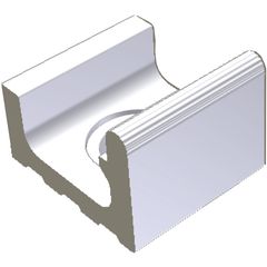 RAKO Pool XPD52023 přeliv.žl.Wiesbaden s otvorem bílá 22,5x20 cm