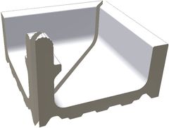 RAKO Pool XPI51023 inside corner Wiesbaden white 29x29 cm