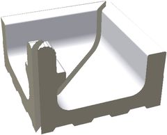 RAKO Pool XPI52023 inside corner Wiesbaden white 22x22 cm