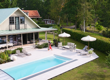 Rodinný bazén ve Švédsku