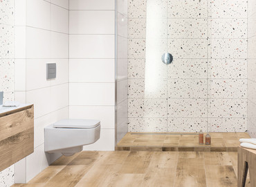 Velké formáty v malé koupelně