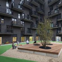 Jasne kolory wskazują drogę dzieciom w przedszkolu