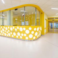 Kolorowe płytki RAKO  ułatwiają orientację w nowym pawilonie Szpitala w Třebíč 