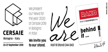 Pozvánka na výstavu CERSAIE 2019