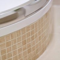 RAKO | Mozaika s imitací travertinu v béžové barvě.