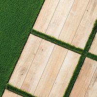 RAKO | Pokládka dlažby s 2 cm zesílenou tloušťkou do trávníku.