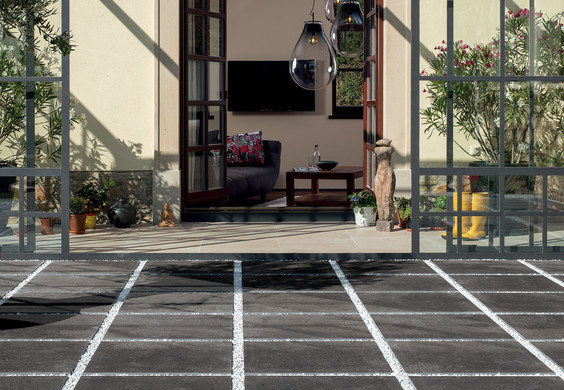 Série Piazzetta Outdoor | terasa - imitace teraco (pokládka suchou cestou)