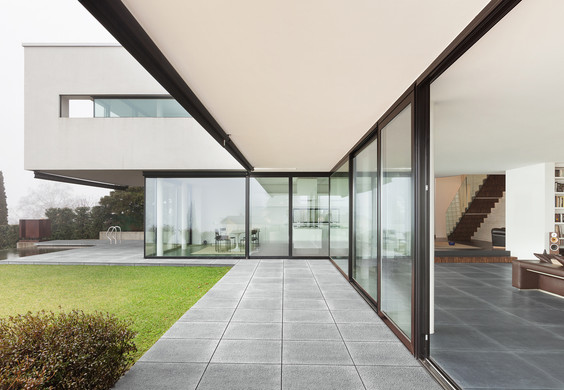 Série Rebel Outdoor | terasa - imitace betonu a dlažby typu cotto (pokládka suchou cestou)