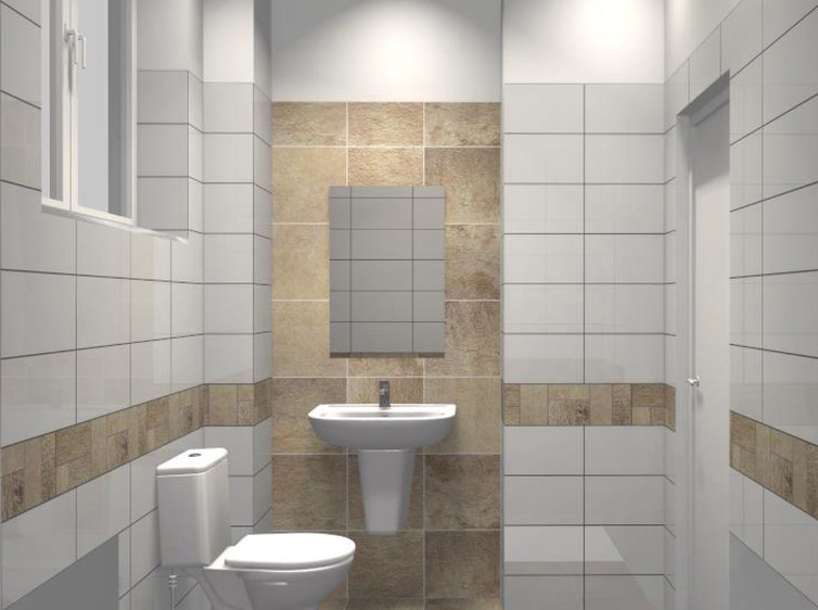 RAKO | Koupelna z klasických bílých obkladů.