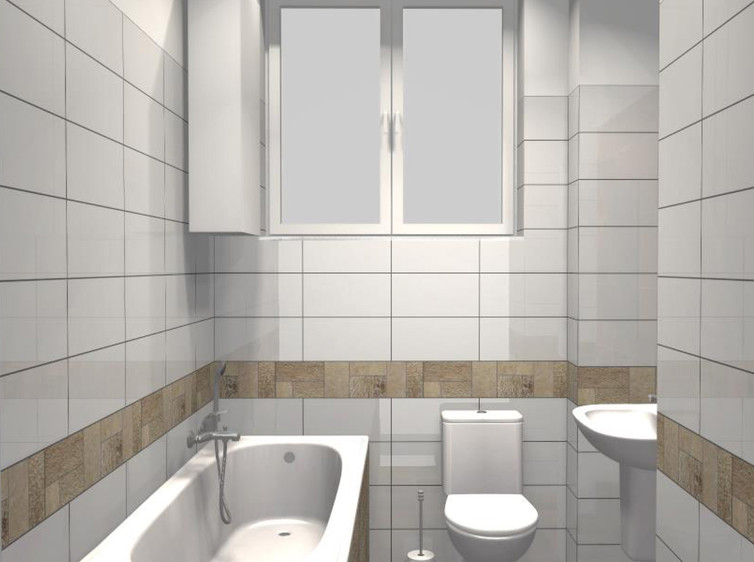 RAKO | Koupelna z klasických bílých obkladů.