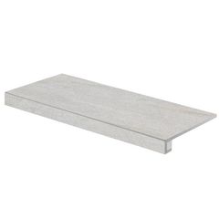RAKO Quarzit DCF84737 special step tile grey 40x80 cm