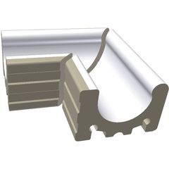 RAKO Pool XPA54023 přeliv.žl.Wiesbaden vnější roh bílá 24x15 cm