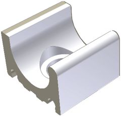 RAKO Pool XPD53023 overflow channel Wiesbaden out white 21,5x20 cm