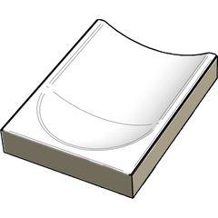 RAKO Pool XPE58023 gutter tile end white 20x15 cm