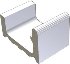 RAKO Pool XPP51023 overflow channel Wiesbaden white 30x20 cm