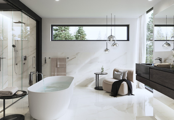 Série Cava | koupelna s imitací mramoru