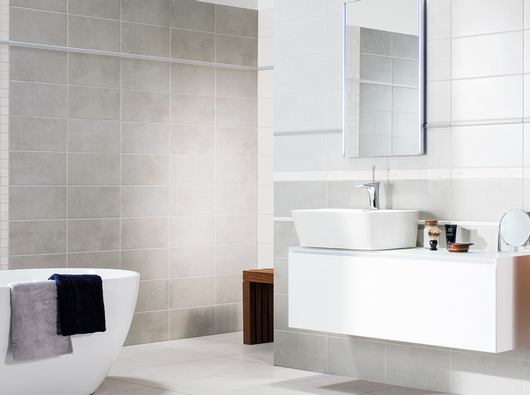 Série Extra | koupelna - imitace betonové stěrky