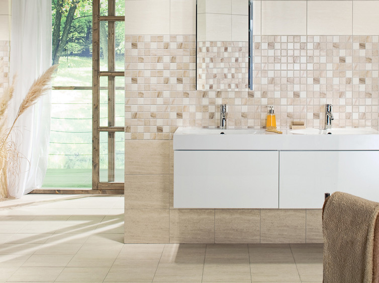 Série Lazio | koupelna - imitace travertinu