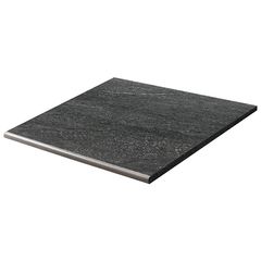 RAKO Quarzit Outdoor DCH66739 schodovka černá 60x60 cm