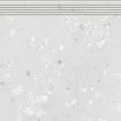 RAKO Castone DCP62855 step tile white-grey 60x60 cm