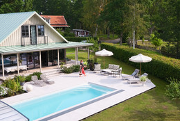 Family swimming pool in Sweden