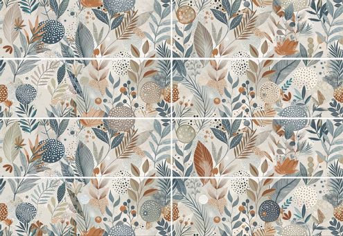 Patter Rako RAKO Blossom WIRVN529 dekor vícebarevná 30x90 cm | RAKO