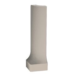 RAKO Taurus Color TSERH010 outside corner skirting plinth ivory 2,3x8 cm