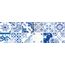 RAKO Majolika WARVE146 wall tile blue 20x60 cm
