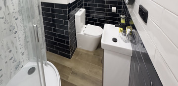 Proměna koupelny v panelovém domě: Moderní design se sérií Compila